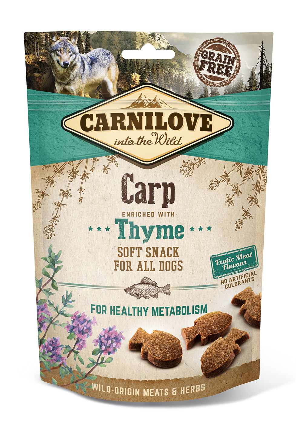 Carnilove Semi-Moist Snack Karp I Tymianek Dla Psów 200g