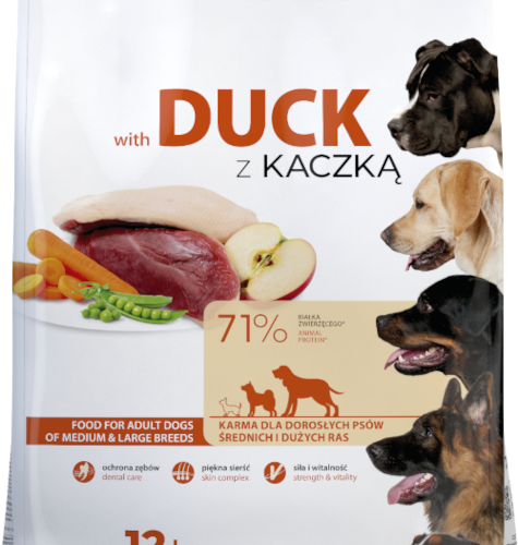 Tropidog Premium Adult Medium & Large Breed Kaczka Z Ryżem 12kg