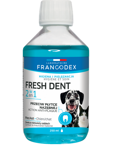 Zolux Francodex Fresh Dent Płyn Do Higieny Jamy Ustnej Dla Psów I Kotów 250ml