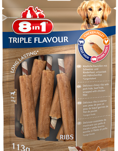 8in1 Triple Flavour Żeberka Kurczak 6szt