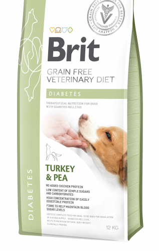 Brit Grain Free Veterinary Diet Dog Diabetes Indyk Z Groszkiem 2kg