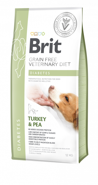 Brit Grain Free Veterinary Diet Dog Diabetes Indyk Z Groszkiem 2kg