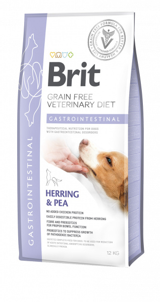 Brit Grain Free Veterinary Diet Dog Gastrointestinal Śledź Z Groszkiem 12kg