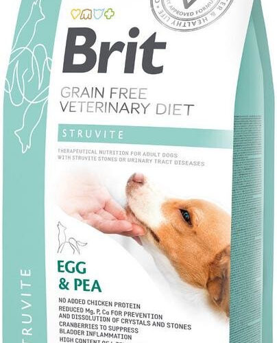 Brit Grain Free Veterinary Diet Dog Struvite Jajko Z Groszkiem 2kg