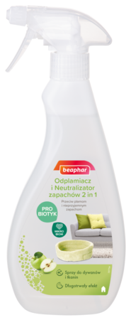BEAPHAR 2 W 1 Odplamiacz I Neutralizator Zapachów 500ml