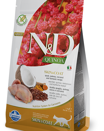 Farmina N&D Quinoa Feline Skin&Coat Quail 300g