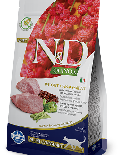 Farmina N&D Quinoa Feline Weight Management Lamb 1,5kg