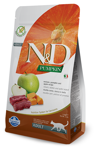 Farmina N&D Pumpkin Feline Adult Venison Pumpkin&Apple Recipe 5kg