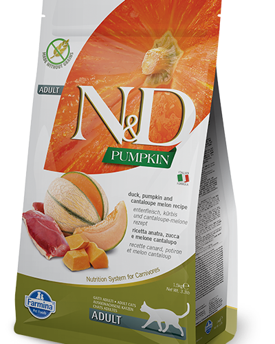 Farmina N&D Pumpkin Feline Adult Duck Pumpkin&Cantaloupe Melon Recipe 1,5kg