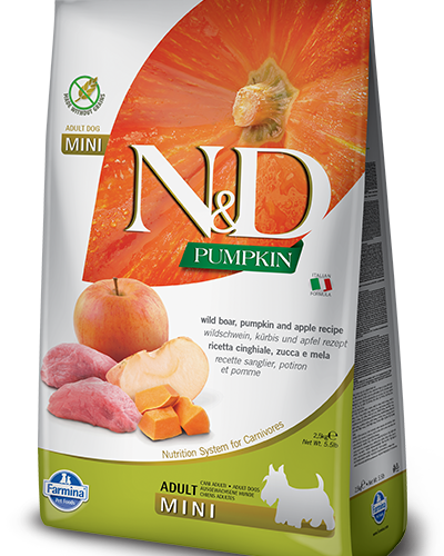 Farmina N&D Pumpkin Grain Free Canine Adult Mini Boar&Apple 800g