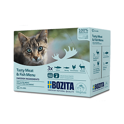 BOZITA Multibox Mięsne I Rybne Kawałki W Sosie 12x85g