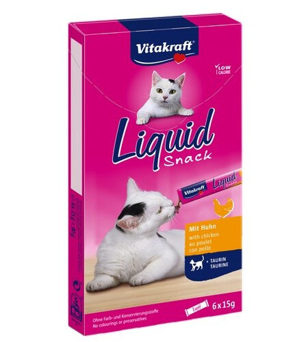Vitakraft Cat Liquid-Snack Z Kurczakiem 6x15g