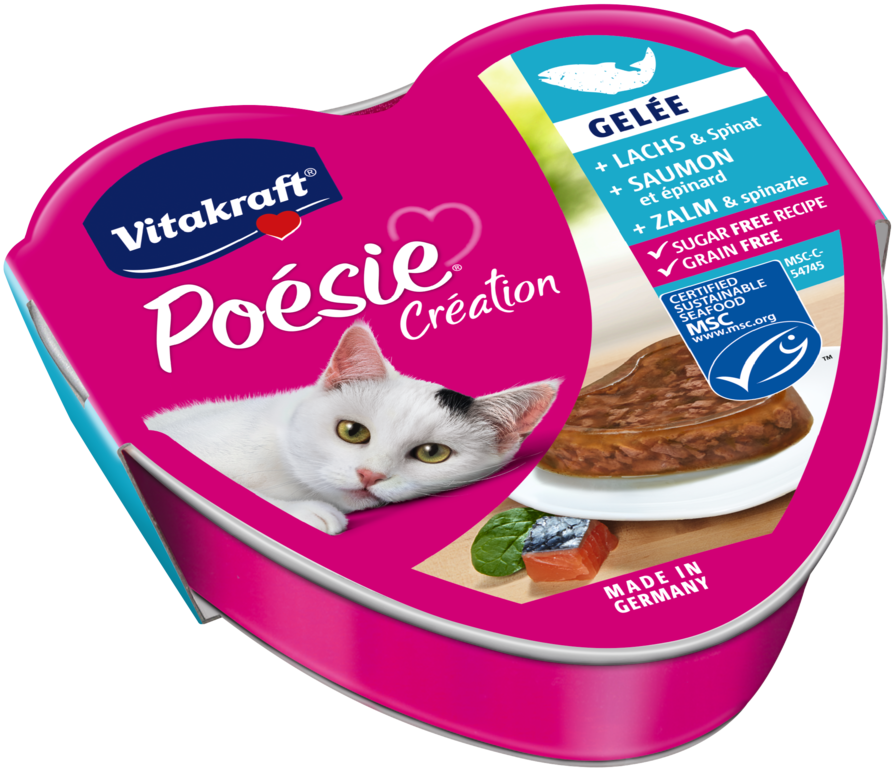 Vitakraft Poesie Karma Dla Kota Z Łososiem I Szpinakiem 85g