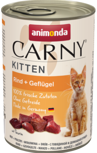 Animonda Cat Carny Kitten Wołowina I Drób 400g