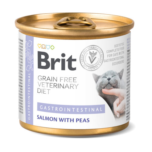 Brit Grain Free Veterinary Diet Cat Gastrointestinal Łosoś I Groszek 200g
