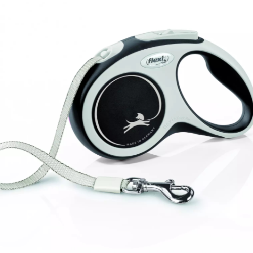 Flexi Smycz New Comfort L Taśma 5m Do 60kg Czarna