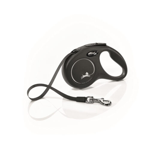 Flexi Smycz New Classic S Taśma 5m Do 15kg Czarna
