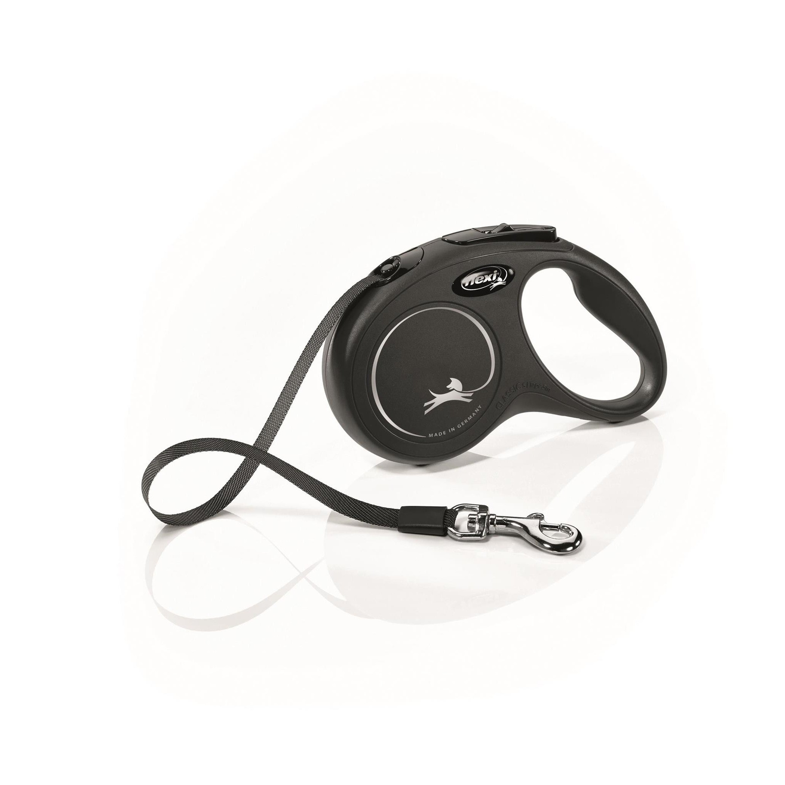 Flexi Smycz New Classic S Taśma 5m Do 15kg Czarna