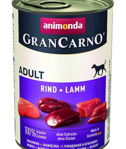 Animonda Grancarno Adult Dog Wołowina + Jagnięcina 400g