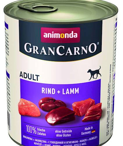 Animonda Grancarno Adult Dog Wołowina + Jagnięcina 800g