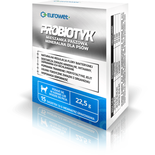Eurowet Probiotyk W Saszetkach Dla Psów 15x1,5g