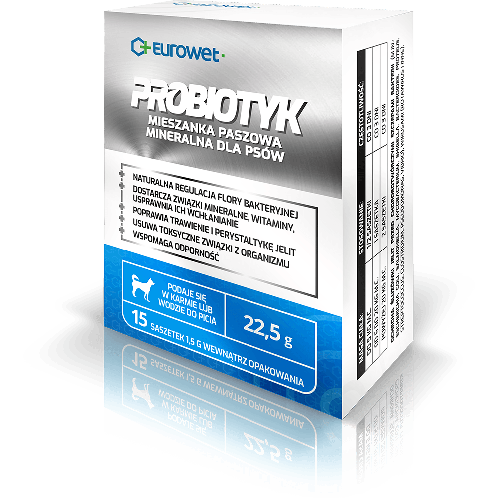 Eurowet Probiotyk W Saszetkach Dla Psów 15x1,5g