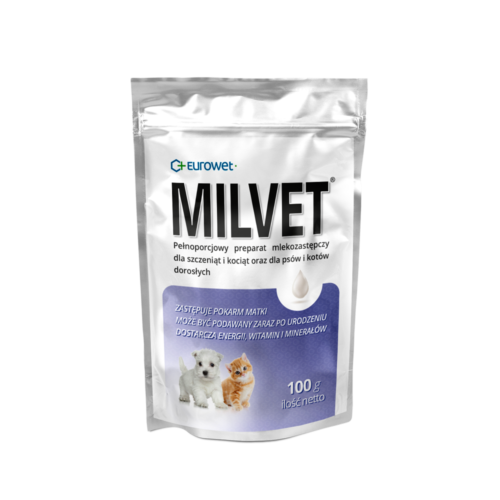 Eurowet Milvet Mleko Zastępcze Dla Szczeniąt I Kociąt 100g