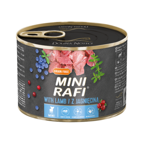 Dolina Noteci Mini Rafi Z Jagnięciną 185g