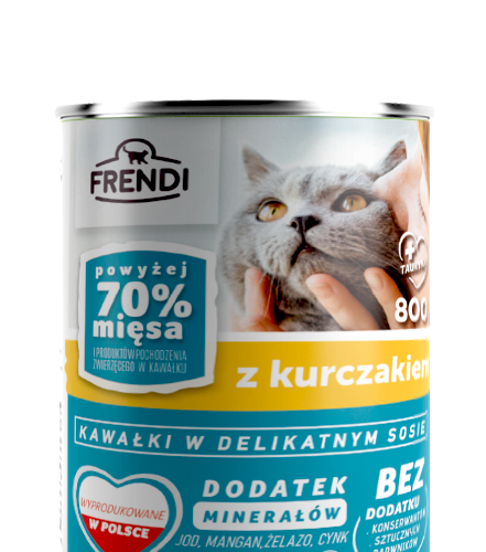 Frendi Kawałki W Delikatnym Sosie Z Kurczakiem 800g