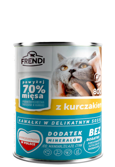Frendi Kawałki W Delikatnym Sosie Z Kurczakiem 800g