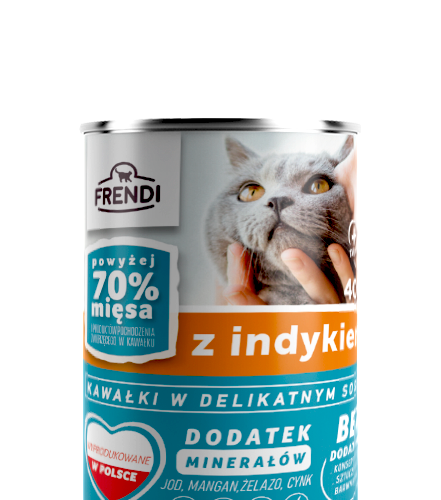 Frendi Kawałki W Delikatnym Sosie Z Indykiem 400g