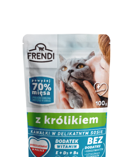 Frendi Kawałki W Delikatnym Sosie Z Królikiem 100g