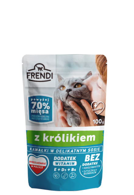 Frendi Kawałki W Delikatnym Sosie Z Królikiem 100g