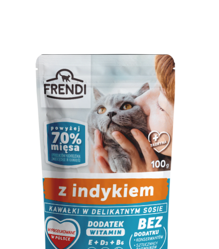 Frendi Kawałki W Delikatnym Sosie Z Indykiem 100g