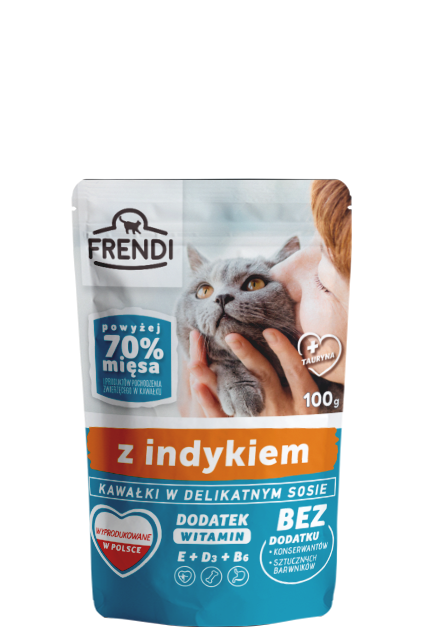 Frendi Kawałki W Delikatnym Sosie Z Indykiem 100g