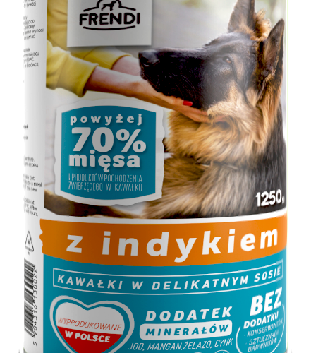 Frendi Kawałki W Delikatnym Sosie Z Indykiem 1250g