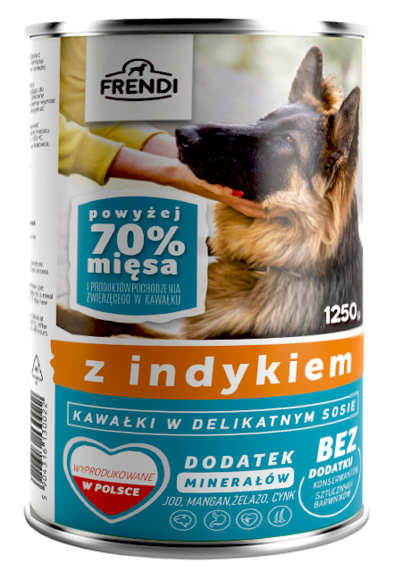 Frendi Kawałki W Delikatnym Sosie Z Indykiem 1250g
