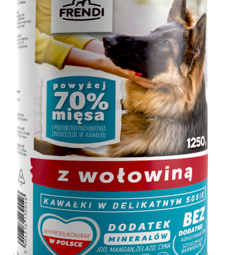 Frendi Kawałki W Delikatnym Sosie Z Wołowiną 1250g