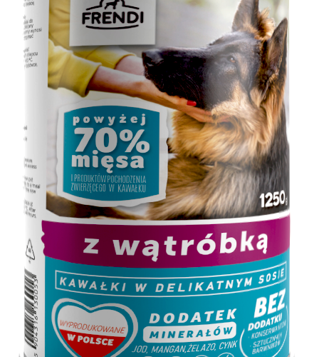 Frendi Kawałki W Delikatnym Sosie Z Wątróbką 1250g