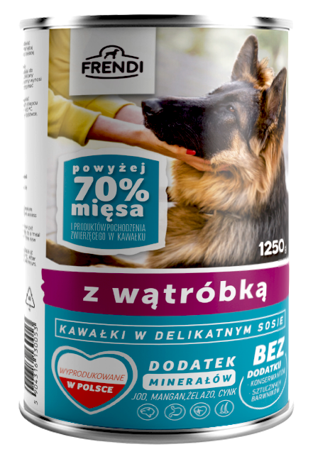 Frendi Kawałki W Delikatnym Sosie Z Wątróbką 1250g