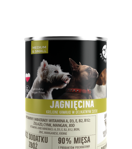 PetRepublic Jagnięcina Krojone Kawałki W Delikatnym Sosie 400g