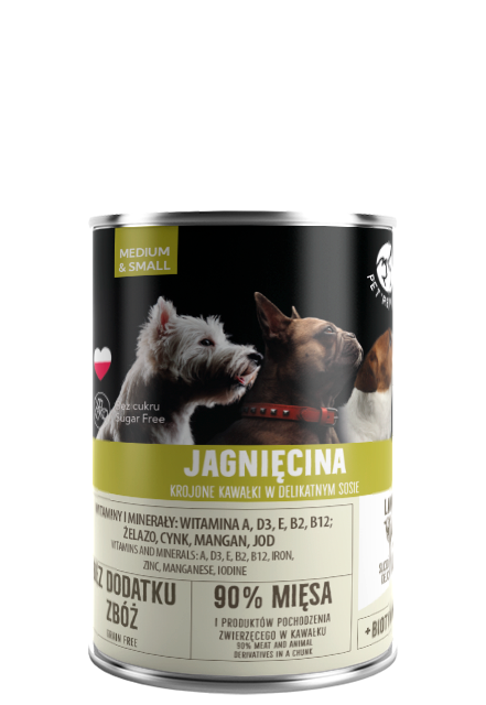 PetRepublic Jagnięcina Krojone Kawałki W Delikatnym Sosie 400g