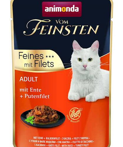 ANIMONDA Cat Vom Feinsten Adult Kaczka + Filet Z Indyka Saszetka 85g