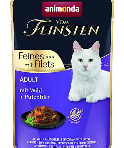 ANIMONDA Cat Vom Feinsten Adult Dziczyzna + Filet Z Indyka Saszetka 85g