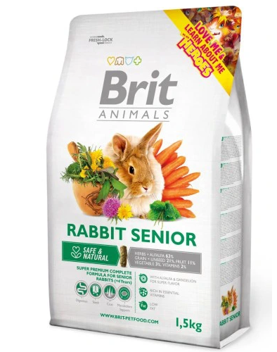 Brit Animals Rabbit Senior Complete 1,5kg