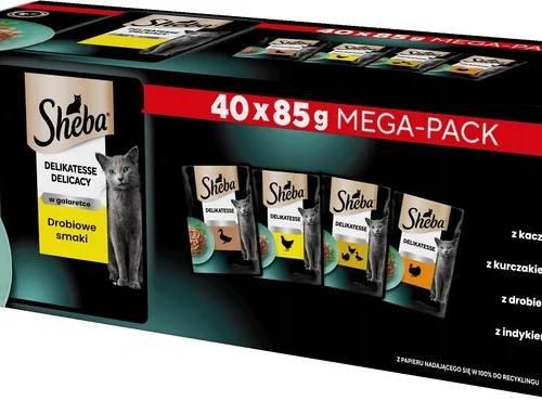 Sheba Delicacy Drobiowe Smaki W Galaretce Karma Dla Kota 40x85g