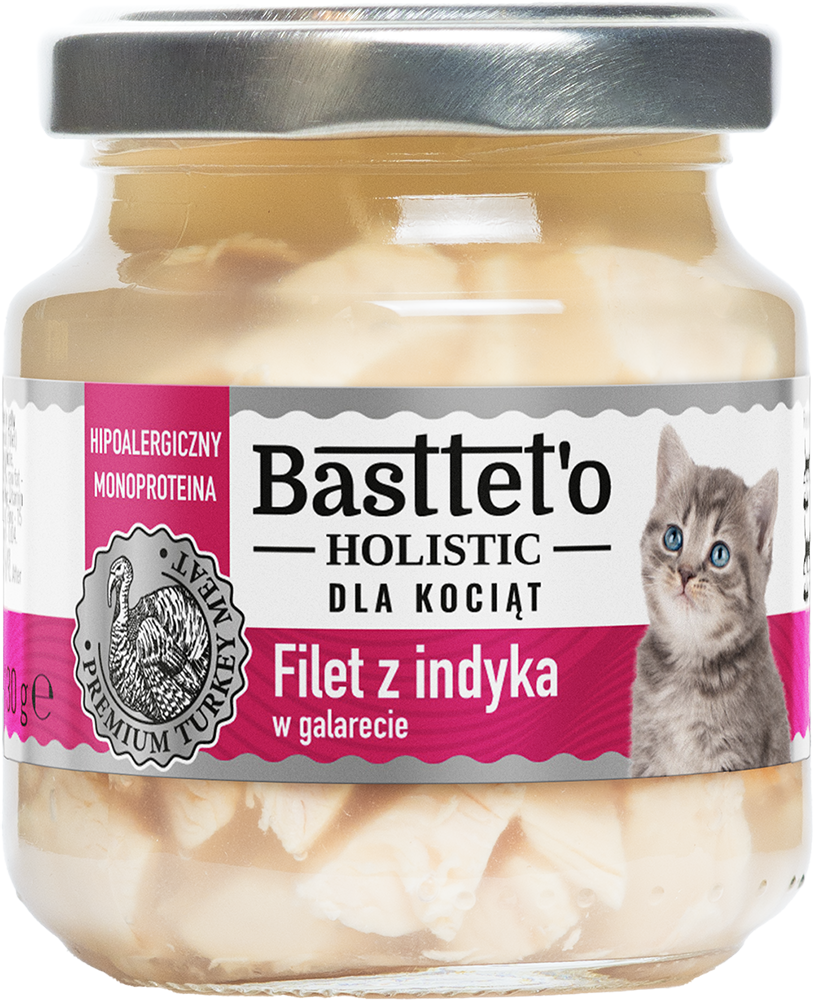 Basttet’o Holistic Filet Z Indyka Dla Kociąt 130g
