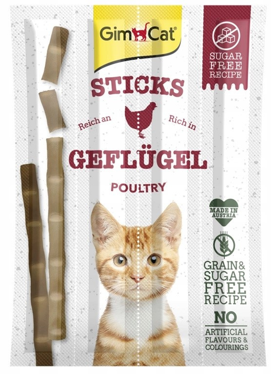 Gimcat Sticks Przysmak Dla Kota Z Drobiem I Wątróbką 4szt