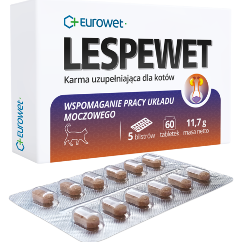 Eurowet Lespewet Preparat Dla Kotów Wspierający Drogi Moczowe 60tabl