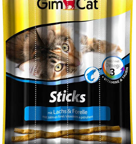 Gimcat Sticks Z Łososiem I Pstrągiem Dla Kota 4szt